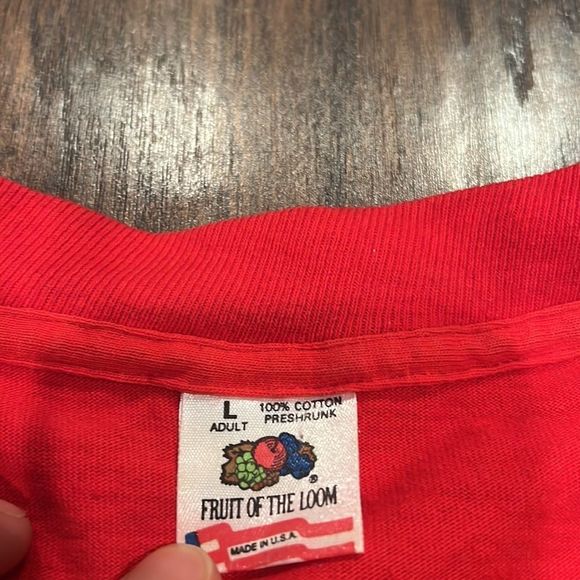 Nebraska Huskers Tee single stitched  90s Cornhuskers NCAA Football USA Size L - Picture 4 of 11